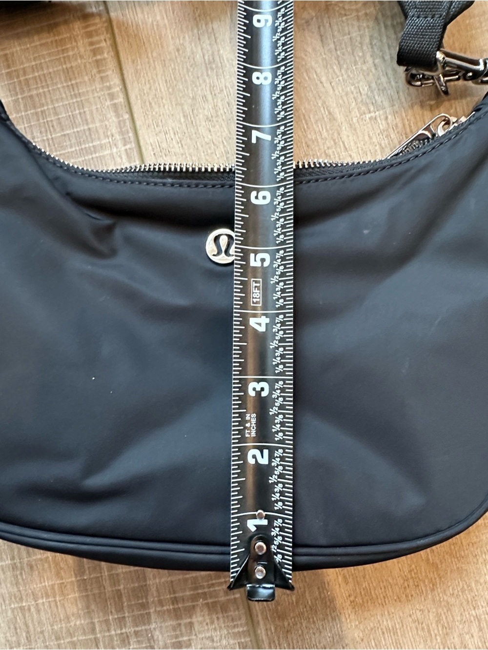 lululemon athletica City Essentials Small Shoulder Bag with Silver Logo Accent - Picture 12 of 13